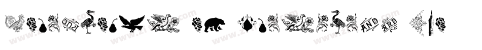Cornucopia of Ornaments Two字体转换